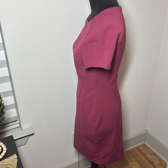 Acne Studios Lucille Sheath Dress in Burgundy Cotton blend Sz 36 US 4 - Picture 6 of 15